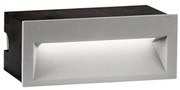 Απλίκα χωνευτή Theta LED 4W αλουμινίου γκρι Viokef 4198900 Γκρι