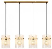 Κρεμαστό Φωτιστικό Οροφής 4xE27 Gorley Globo Lighting 15698-4HM Χρυσό