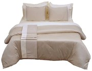 Κουβερλί Διπλής Όψεως Luxury Bicolour 3 Beige/Ivory Anna Riska Υπέρδιπλo 220x240cm 100% Βαμβακοσατέν
