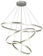 Κρεμαστό Φωτιστικό Οροφής LED 100W IP20 3CCT Inlight-6095-A-Silver-Ασημί 6095-A-Silver