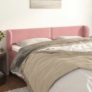 Κεφαλάρι με Πτερύγια Ροζ 203x23x78/88 εκ. Βελούδινο 3117075