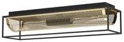 Φωτιστικό Οροφής Δίφωτο 2xE27 L640xH145mm Μέταλλο Black-Brass Eglo Nohaeles 43787