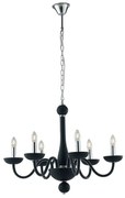 Φωτιστικό Οροφής I-Alfiere/6 Nero Black Luce Ambiente Design Γυαλί