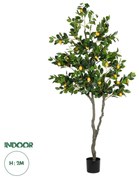 GloboStar® Artificial Garden LEMON TREE 21106 Τεχνητό Διακοσμητικό Δέντρο Λεμονιά Υ200cm