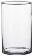 Βάζο Κυλινδρικό Carly 02.1041801 9x11cm Γυάλινο Clear Γυαλί