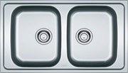 Franke Spark SKX 620 Λείος Inox Αντιστρεφόμενος Ανοξείδωτος Νεροχύτης 80cm