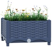 vidaXL Ζαρντινιέρα 40 x 40 x 23 εκ. από Πολυπροπυλένιο