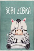 Χαλί Παιδικό Greta 614 Zebra Mint Obsession 115X170cm