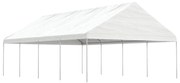 vidaXL Κιόσκι με Τέντα Λευκό 8,92 x 5,88 x 3,75 μ. από Πολυαιθυλένιο