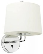 Φωτιστικό Τοίχου - Απλίκα Montreal 24031-02 E27 15W Shiny Chrome - Beige Faro Barcelona