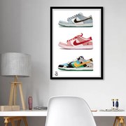 Ξύλινο Κάδρο Dunk Low 30X40cm SNK28