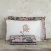 Μαξιλαροθήκες Pristine (Σετ 2τμχ) Grey-Brown Nima 52X72 100% Cotton Flannel