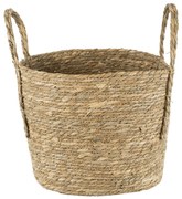 Καλάθι Διακοσμητικό Tinos 20292 Φ35x30cm Beige GloboStar Grass