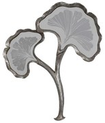 Διακοσμητικό Τοίχου Flower Polyresin με Καθρέπτη FL20969 Fylliana Ασημί 29x2.5x32 εκ. 29x2.5x32 εκ.