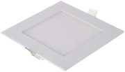 V-TAC LED mini panel χωνευτό 12W 6400K ψυχρό λευκό τετράγωνο