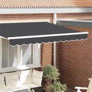 vidaXL Βαλάνς τέντας  για πλαίσιο 2.5 μ. Ανθρακί 2.3x0.2 μ.