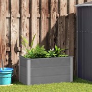 vidaXL Ζαρντινιέρα Υπερυψωμένη Γκρι 100 x 50 x 54 εκ. από WPC