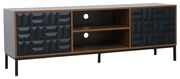 ZUMA TV STAND ΚΑΡΥΔΙ ΜΑΥΡΟ 160x40xH54,5cm