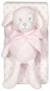 Κουβέρτα Βρεφική Με Παιχνίδι 8857 White-Pink Greenwich Polo Club Αγκαλιάς 75x100cm 100% Βαμβάκι