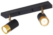 Φωτιστικό Οροφής Braytron BV04-00022 Χρυσό Ματ (Gold Mat- Satin), Μαύρο Ματ (Black Mat)