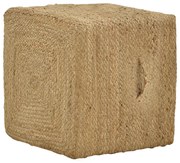 Σκαμπό Tresa Inart φυσικό 100%  γιούτα 50x50x35εκ Υλικό: 100%  JUTE 302-000025