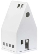 Κηροπήγιο Για Ρεσώ Small RD0010843 7,5x7,5x13cm White Raeder Porcelain