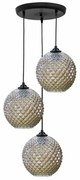 Φωτιστικό Οροφής Τρίφωτο Heronia Ball 02-0361 Fume