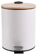 Χαρτοδοχείο Μπάνιου Essentials Soft Close Λευκό Bamboo 5lt Estia 02-12731