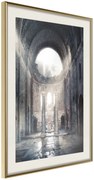 Αφίσα - Ruins of a Cathedral - 40x60 - Χρυσό - Με πασπαρτού