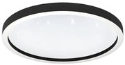 Έξυπνο Φωτιστικό Οροφής Πλαφονιέρα LED 34,5W RGB TW 3CCT Dimmable Εφέ Montemorelos-Z Eglo-900412-Μαύρο 900412