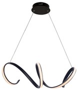 Φωτιστικό Κρεμαστο Aca HM91LEDP64BK CLEO Μαύρο Ματ (Black Mat) 3000K