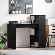 vidaXL Γραφείο Μαύρη δρυς 108 x 55 x 103.5 εκ Επεξεργασμένο ξύλο
