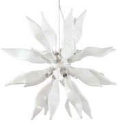 Φωτιστικό Οροφής Leaves 111957 63x69,5/278,5cm 8xG9 40W White Ideal Lux