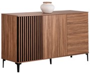 ΜΠΟΥΦΕΣ ΣΕΙΡΑ HARRY HM18006.01 ΜΕΛΑΜΙΝΗ ΦΥΣΙΚΟ ΞΥΛΟΥ-ΜΑΥΡΟ 180x40x92Υεκ. (1 Τεμμάχια)