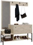 Έπιπλο Εισόδου Nonso 793ELG3910 120x35x70cm Travertine Beige Μοριοσανίδα, Μελαμίνη