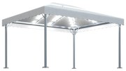 Κιόσκι με Φωτάκια LED Κρεμ 400 x 300 εκ. Αλουμινίου 3070351