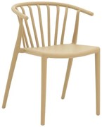 Καρέκλα - Πολυθρόνα Zelma pp σε cappucino απόχρωση 55x53x73 εκ. 55x53x73 εκ.