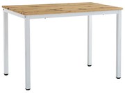 Τραπέζι Witte pakoworld MDF/Metal σε sonoma απόχρωση με μαύρο πόδι 110x70x76εκ