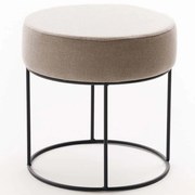 Σκαμπό Didim 825BLC5142 Φ40x40cm Beige