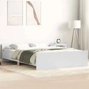 vidaXL Πλαίσιο Κρεβατιού με Κεφαλάρι & Ποδαρικό Λευκό 120 x 200 εκ.