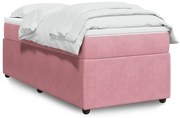 ΚΡΕΒΑΤΙ BOXSPRING ΜΕ ΣΤΡΩΜΑ ΡΟΖ 90X200 ΕΚ. ΒΕΛΟΥΔΙΝΟ 3285619