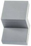 Φωτιστικό Τοίχου - Απλίκα Stair HA2099 13x11,5x19,6cm Led 250lm 6W 3000K Grey Aca