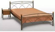 Delch Κρεβάτι Κως Ημίδιπλο Μεταλλικό 110x190cm HouseSMetal-furniture160