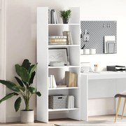 vidaXL Βιβλιοθήκη Λευκή 60 x 35 x 180 εκ. από Επεξ. Ξύλο