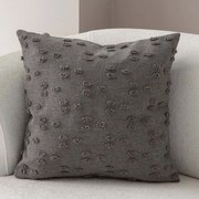 Μαξιλαροθήκη Διακοσμητική Tuffet 881PCR1607 Grey Aberto Design 43X43 Πολυέστερ