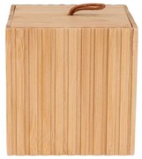 Κουτί Αποθήκευσης Και Οργάνωσης Μπάνιου Bamboo Essentials 02-13165 9x9x8cm Natural Estia Bamboo