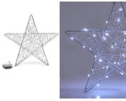 Αστέρι Με Φως Ασημί 40cm