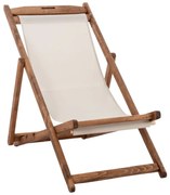Σεζλόνγκ Λήμνος HM11707.60T 55,5x97x105cm Μασίφ Οξιά Εμποτισμού Walnut Με Pvc 2x1 Ecru