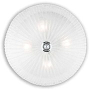 Φωτιστικό Οροφής-Πλαφονιέρα Shell 008615 50x20cm 4xE27 60W Clear Ideal Lux