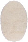 Χαλί Flokati Natural 1700gr White Βιοκαρπέτ 60X100